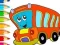 Peli Coloring Book: Bus verkossa