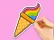 Peli Coloring Book: Rainbow Ice Cream verkossa
