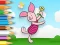 Peli Coloring Book: Piglet Holds Toy Windmill verkossa