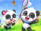 Peli Jigsaw Puzzle: Baby Panda Spring Outing verkossa