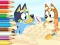 Peli Coloring Book: Bluey On The Beach verkossa