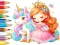 Peli Coloring Book: Unicorn Secret Whisper verkossa