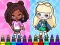 Peli Coloring Book: Aha World Sporty Girl verkossa