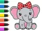 Peli Coloring Book: Elephant verkossa
