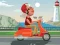 Peli City Scooter Ride Coloring verkossa