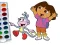 Peli Dora The Explorer Coloring Book verkossa