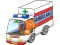 Peli Cartoon Ambulance Puzzle verkossa