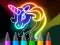 Peli Learn to Draw Glow Cartoon verkossa
