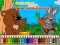 Peli Coloring book: Bear and rabbit verkossa