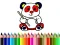 Peli Back To School: Panda Coloring verkossa