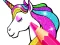 Peli Unicorn Coloring Book Glitter verkossa