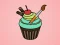 Peli Yummy Cupcake Coloring verkossa
