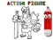 Peli Back To School: Action Figure Coloring verkossa