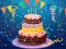 Peli Birthday cake puzzle verkossa