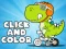 Peli Click And Color Dinosaurs verkossa