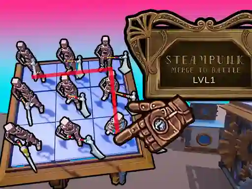 Peli Steampunk Merge To Battle verkossa