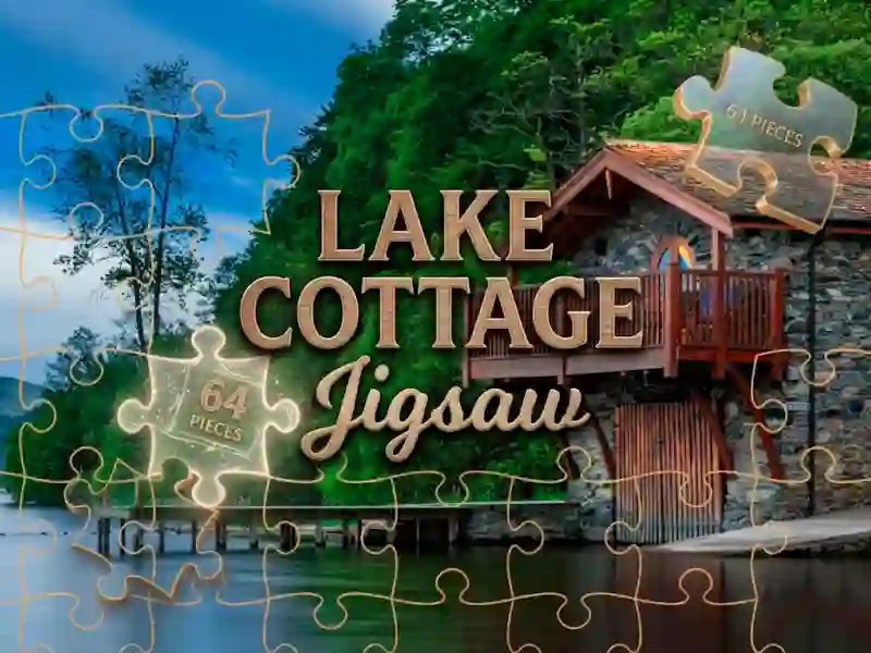 Peli Lake Cottage Jigsaw verkossa