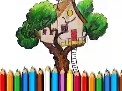 Peli Tree House Coloring Book verkossa
