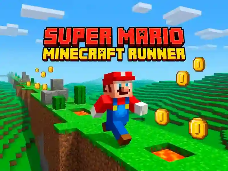 Peli Super Mario MineCraft Runner verkossa