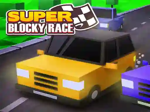 Peli Super Blocky Race verkossa