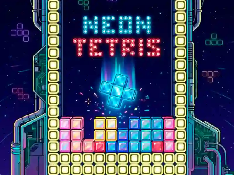 Peli Neon Tetris verkossa