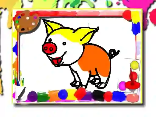 Peli Pigs Coloring Book verkossa