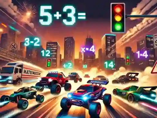 Peli Mathematics Racing verkossa