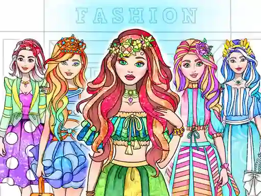 Peli Girl Coloring Dress Up Games verkossa