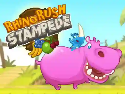 Peli Rhino Rush Stampede verkossa