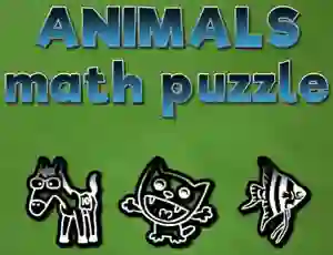Peli Animals Math Puzzles verkossa