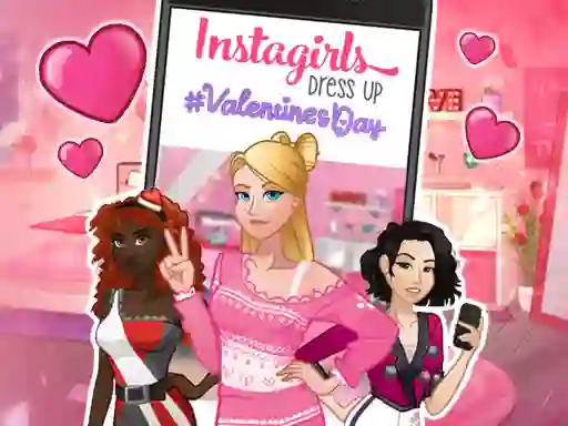 Peli Instagirls: Valentine Dress Up verkossa