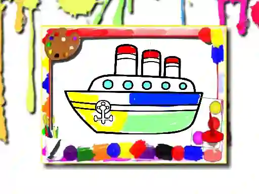 Peli Boats Coloring Book verkossa