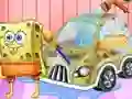 Peli Spongebob Car Cleaning verkossa