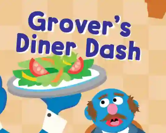 Peli 123 Sesame Street: Grover's Diner Dash verkossa