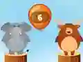 Peli Jungle Balloons Subtraction verkossa