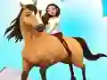 Peli Horse Run 3D verkossa