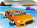 Peli Crazy Water Surfing Car Race verkossa