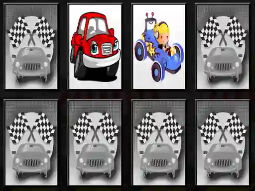 Peli Racing Cars Memory verkossa