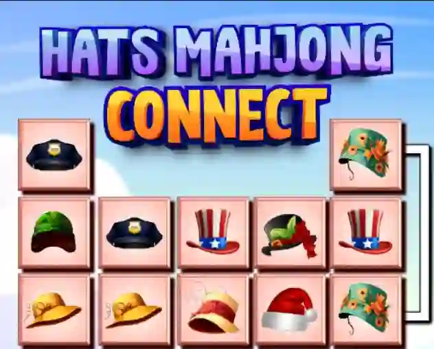 Peli Hats Mahjong Connect verkossa