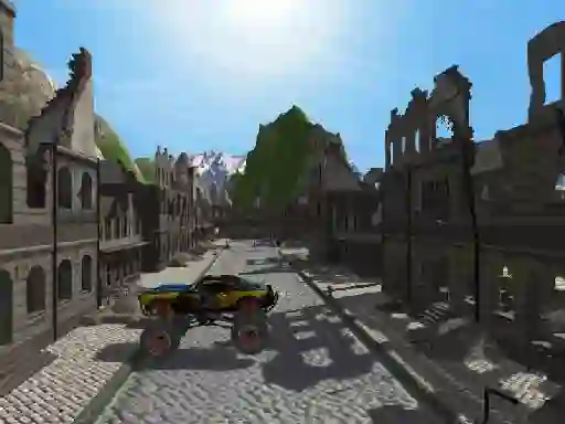 Peli Destroyed City Drive verkossa