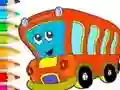 Peli Coloring Book: Bus verkossa