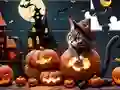 Peli Jigsaw Puzzle: Halloween Cat verkossa