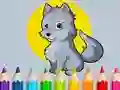 Peli Coloring Book: Wolf verkossa