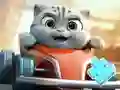 Peli Jigsaw Puzzle: Cat Racing Driver verkossa