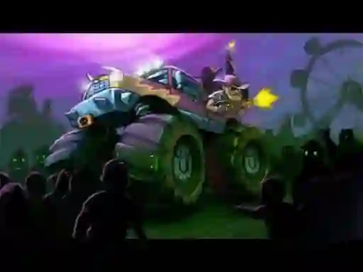 Peli Zombie Smash: Monster Truck Racing verkossa