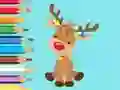 Peli Coloring Book: Cute Christmas Reindeer verkossa