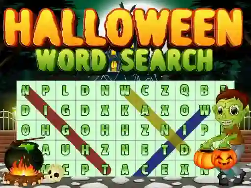 Peli Halloween Words Search verkossa