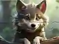 Peli Jigsaw Puzzle: Smiling Wolf verkossa
