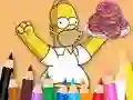 Peli Coloring Book: Simpson Doughnut verkossa