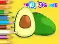 Peli Coloring Book: Avocado Fruit verkossa